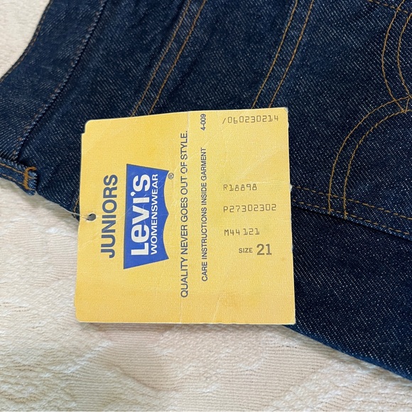 VINTAGE orange tag Levi’s 37x37 TALL GIRL PLUS SIZE!!! NWT🧡 California Staights - Picture 9 of 12